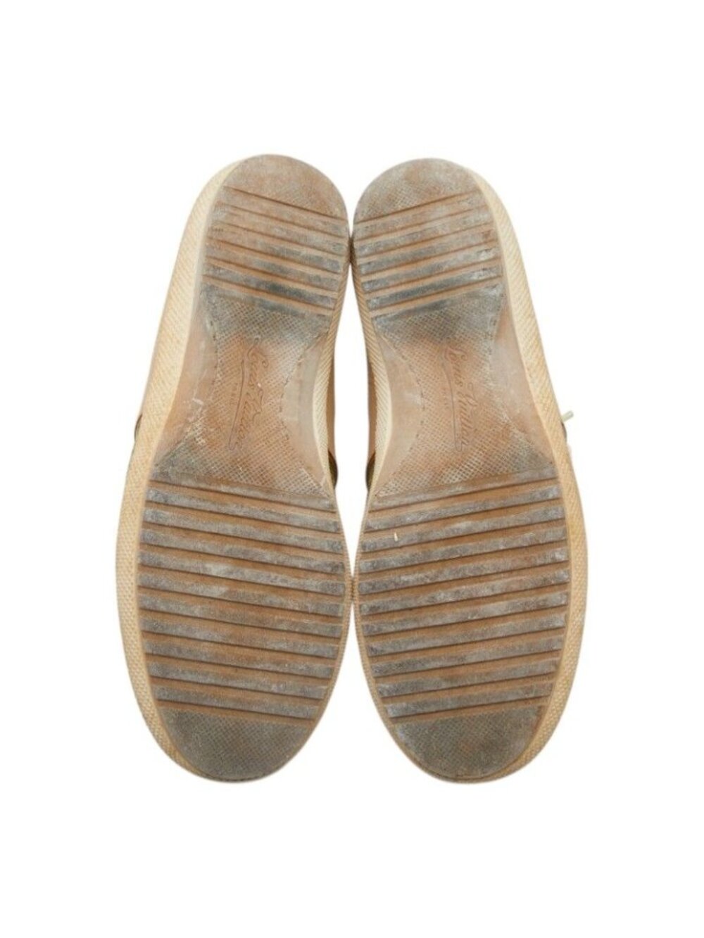 Louis Vuitton Monogram Sneakers 35.5 Beige Green Canvas Leather - Picture 5 of 8